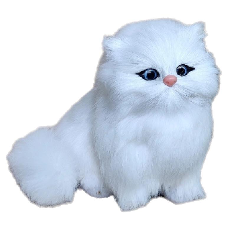 Cat Pet Simulated Plush Toy Role Play Room Decoration Birthday Collection Gift
