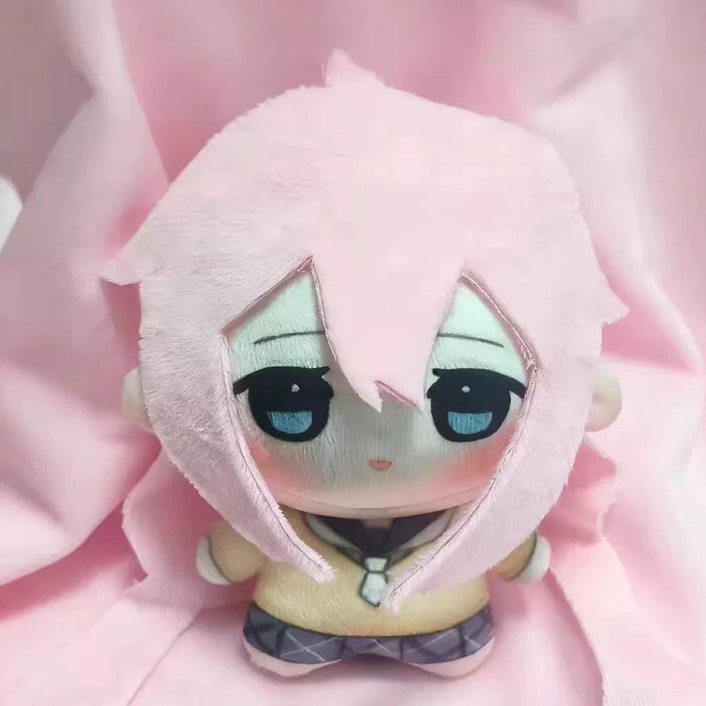 Anime Laid Back Camp Anhänger Plüschpuppe 10cm Niedliches Kagamihara Nadeshiko Plüschtier Shima Rin Stoffpuppe Geburtstags-Feiertagsgeschenk 10cm gray