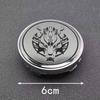 4Pcs/Set 56+60mm Universal Wolf Emblem Car Wheel Center Hub Cap Stickers Auto Rim Cover Exterior Accessories
