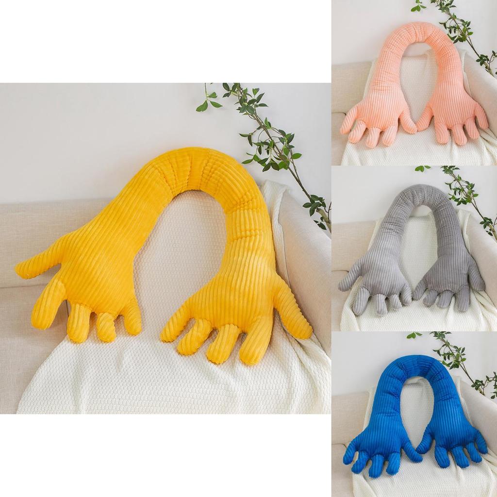 Cuscino Peluche Forma Mano Blu Creativo Divertente Nordico Regalo Per Ragazze e Ragazzi