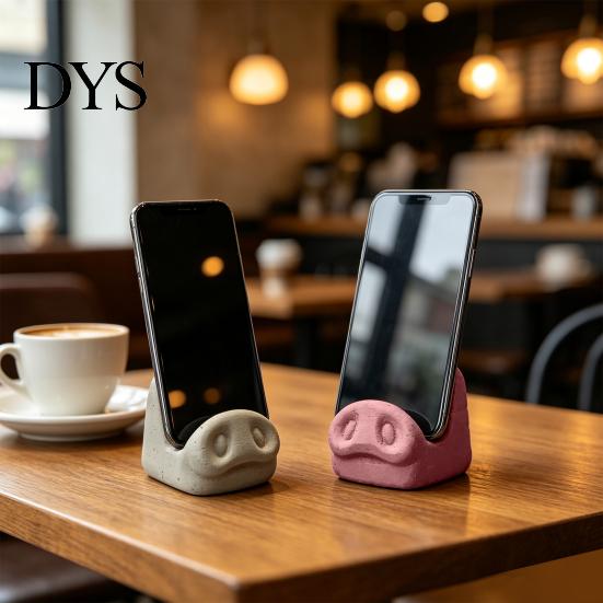 Compact Cell Phone Stand Cute Pig Nose Mobile Holder Desk Stand, 3D Printed Portable Mount for Office Home Desktop, Stable Hands Free Support