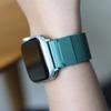 Egadeun Apple Watch Metal Strap Milanese Loop Band Deep Green 7 6 5 4 3 2 1 Compatible With All Se Models