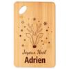 Cutting Board - PLANETEE - Merry Christmas Adrien Deer - Bamboo - Engraved - Festive Appetizer Tray