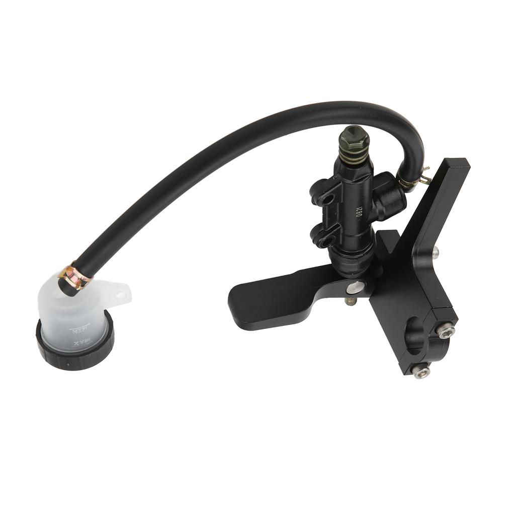 Motorcycle Thumb Brake Master Cylinder Pump Aluminium Alloy Black Universal Modification