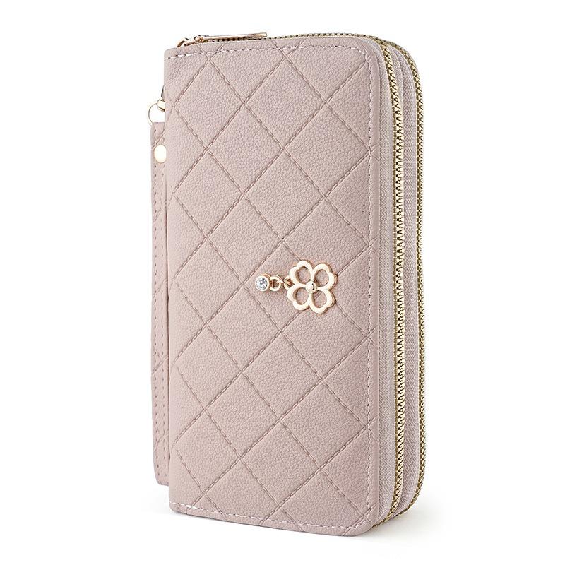 Wallet Women's Long and Large Capacity Wallet Women's Zipper Multifunctional Handbag Clip