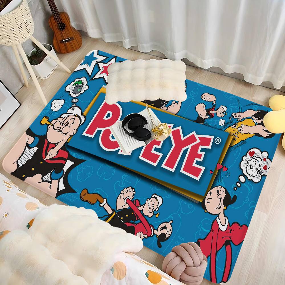 Tappetino da Pavimento P-PopeyeS The SailorS Stile INS Morbido Tappeto per Pavimento Camera da Letto Casa Lavanderia Tappetino Antiscivolo Tappeti per Zona Comodino