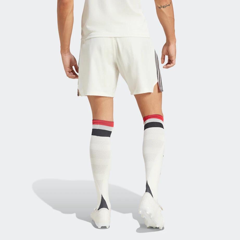 Adidas Manchester United Authentic Third Striped Minimalist Breathable Lightweight 2024-25 Football Pants Men Bottoms IY7816