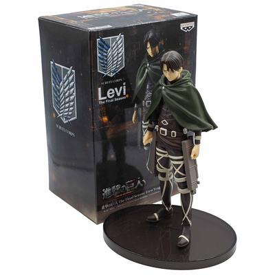 Banpresto Attack On Titan The Final Season Eren Yeager & Levi Figures (Blue, White, Red)