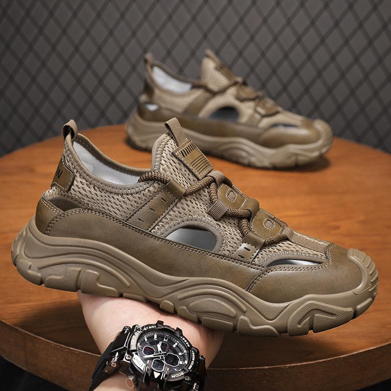 Fashion CYYTL Mens Sandals Casual Summer Shoes Beach Sneakers Outdoor Walking Comfort Luxury Designer Leather Fashion Breathable Sport