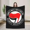 Antifaschistische Aktion Weiche Decke für Camping Plüschdecke Flanell Couch Sessel Bettdecke Sofa Bettbezug Gemütlich Flauschig Innen Außen