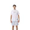 Champion Short Sleeve Basketball with DRYSAVER Antibacterial and Graphic Logo Men's T-Shirt, White, Odor-Resistant Print, C3-ZB352