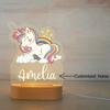 Personalized Animal Night Light - Custom Name Acrylic Lamp for Kids Bedroom Decor Baby Birthday Christmas Gift