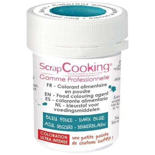 Colorant alimentaire en poudre - SCRAPCOOKING - Pot 5g - Bleu foncé