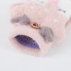 Winter Warm Knitting Mittens Breathable Fingerless Gloves Lovely Kids Gloves  Boys Girls