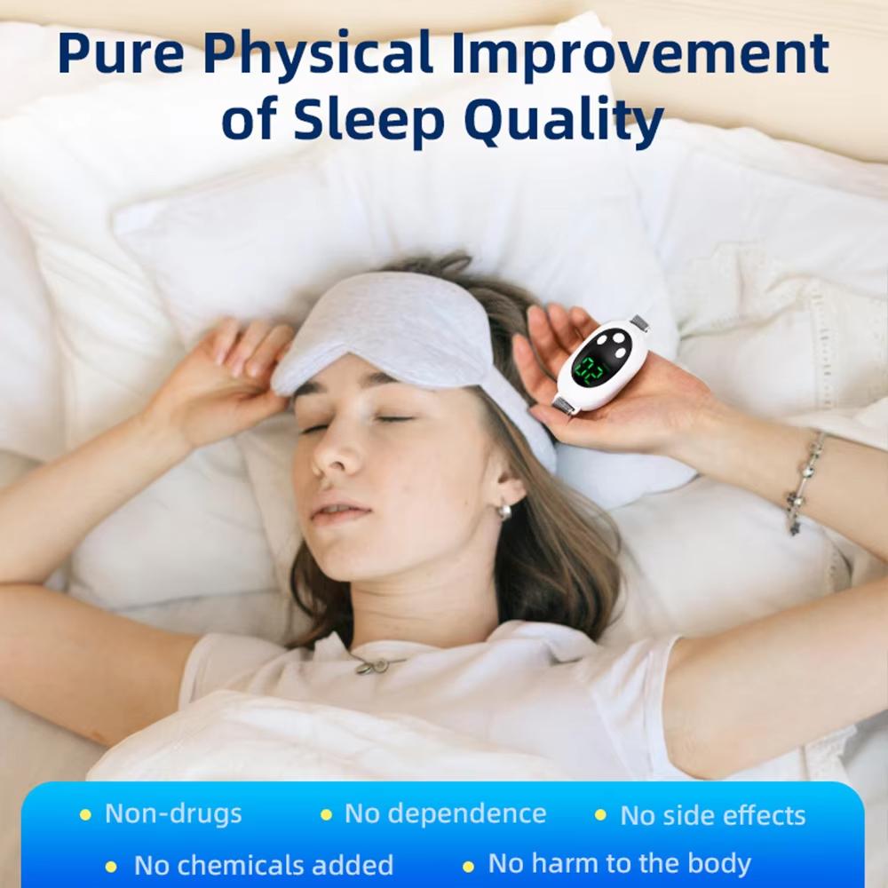 Smart Handheld EMS Pulse Sleep Massager - Portable Insomnia Relief, Stress Reduction & Home Use