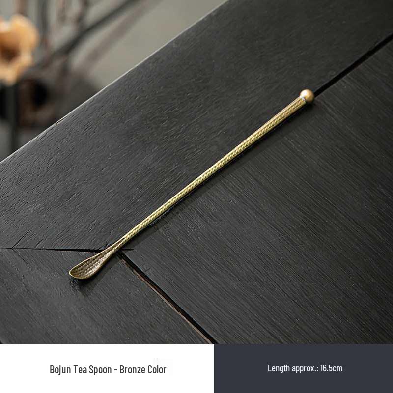 Japanese Tin Tea & Coffee Scoop - Long Handle Stirrer & Dual-Use Incense Burner Tool