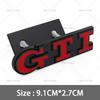 YKPSC1 3D Metal GTI Grill Emblem Badge Rear Trunk Decal Car Sticker for Volkswagen VW Golf 5 6 7 8 MK2 MK3 MK4 MK5 MK6 MK7 Accessories