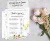 Inkdotpot Bachelorette Party Games Set Bundle of 5 (Activities for 50 Guests) Floral Brunch & Bubbly Theme Fun Bridal Shower Games Set