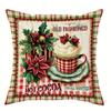 Christmas Decoration Pillow Cover with Gingerbread Pastry Old-fashioned Style Design Home Living Room Sofa Cushion Cover