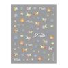 Redanco 5D Embossed Cartoon Goldfish Nail Art Stickers - 3D Light-Reflective Decals.