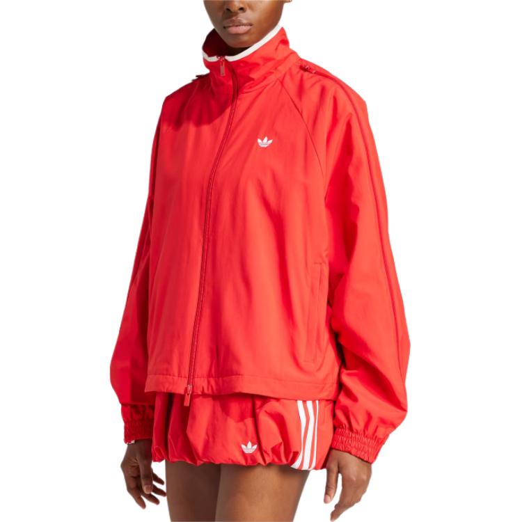 adidas Womens Adilenium Season 3 Zip Track Top Better Scarlet Women Streetwear JX9203