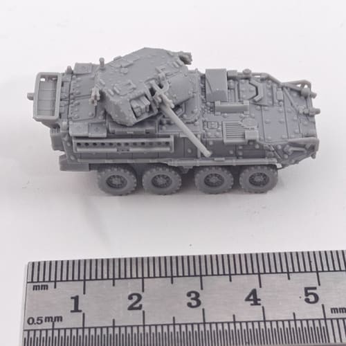 5pcs 1/144 Scale Military Model Stryker M1296 Dragoon IFV Unpainted 3D Resin Model for Collector