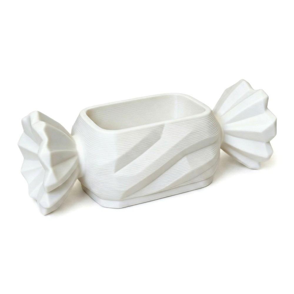 Boîte de rangement forme bonbon imprimée 3D couleur unie Porte-bijoux multifonction créatif Décoration sucrée Organiseur de bureau Bureau