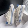 Lace Up Woman Footwear Spring Autumn Canvas Shoes for Women High on Platform To Wear Y2k Vintage Designer Hot Design Elasticty