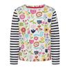 Lazy Jacks Girls Breton Floral Top