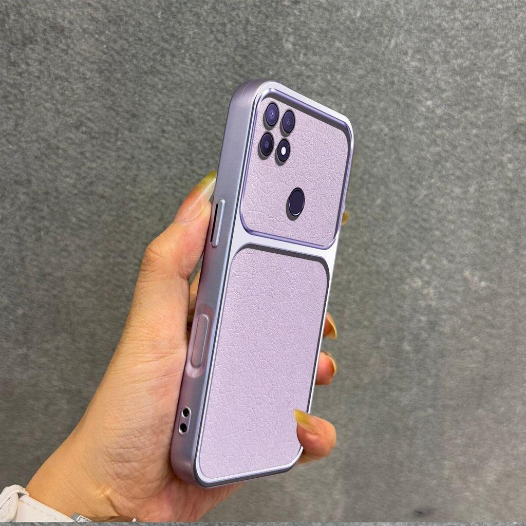 Luxury Faux Leather Case for OPPO A15s,A15 Shockproof Big Window