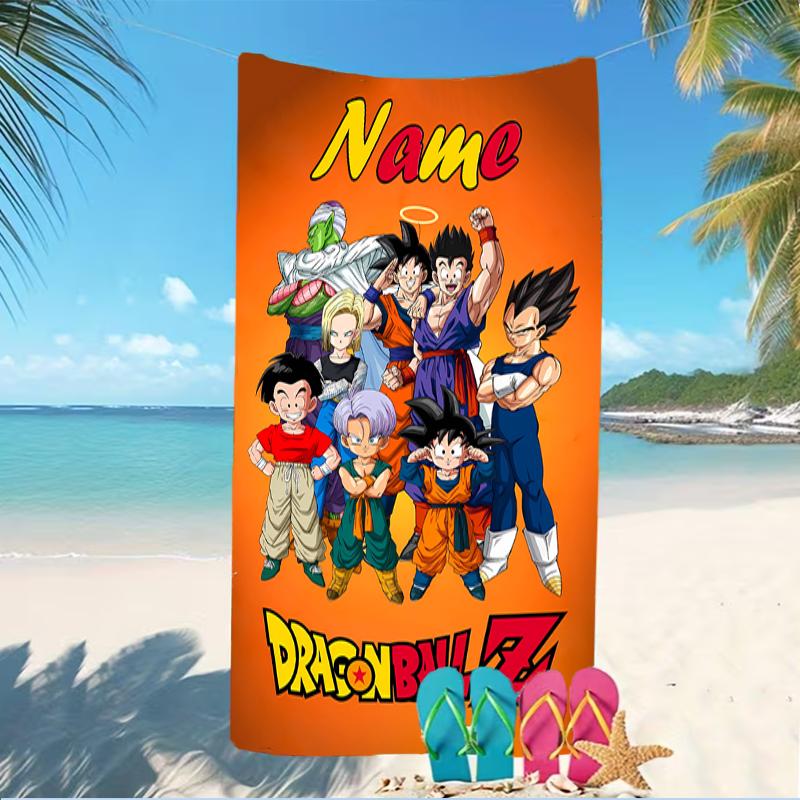 Customizable Personalized Beach Towels Dragon Ball Themed designs.Suitable for the Beach, Yoga, Sports;ideal As Beach Accessories