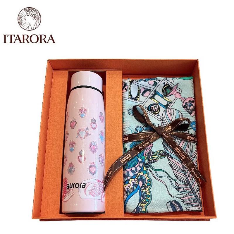 ITARORA Aurora Dance Party Silk Scarf & Cup Gift Set