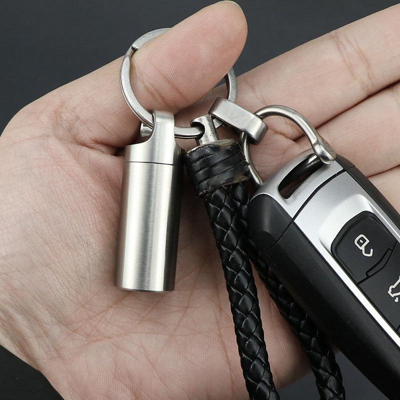 Waterproof Stainless Steel Mini Pill Box - Portable, Moisture-Proof Travel Medication Container