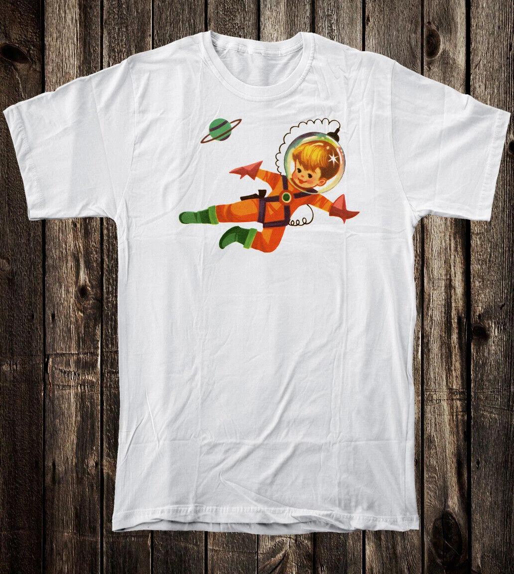 Retro Novelty Tee T Shirt Vintage Mid Century Art Atomic Kid Space Age Sci Fi #1 S