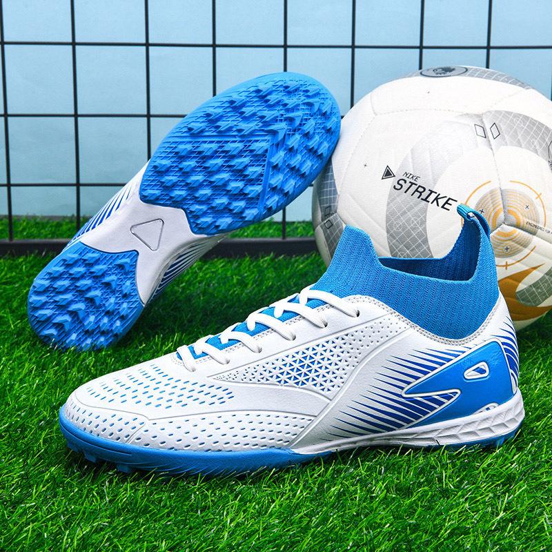 Broken summer European Cup grass new student football shoes high-top game sneakers training couple nails spikes