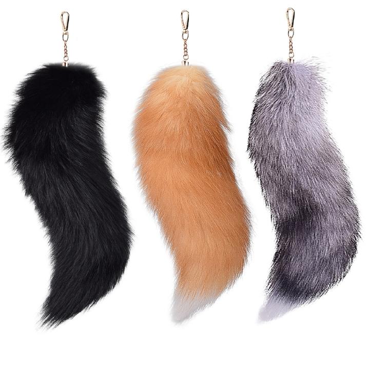 Set di 3 portachiavi a coda di volpe Per borse e chiavi Ciondolo in finta pelliccia Extra Large Accessori Cosplay e Portachiavi