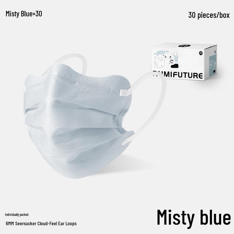 Butterfly-Shaped Golden Wind & Jade Dew Adult Disposable Mask, 3-Layer Protection, Spring/Summer 2025