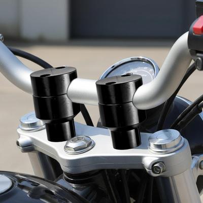 Motorbike Handle Height Raiser C-NC Aluminum Alloy Motorcycle Height Enhancer Motorcycle Handlebar Height Bracket Modification