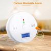 Carbon Monoxide Alarm Detector CO Alarm Detector Powered by Battery with LCD Display Voice Warning