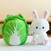 Creative Rabbit Cabbage Plush Toys Children Comfort Doll Girls Office Healing Pillow Home Decorations
