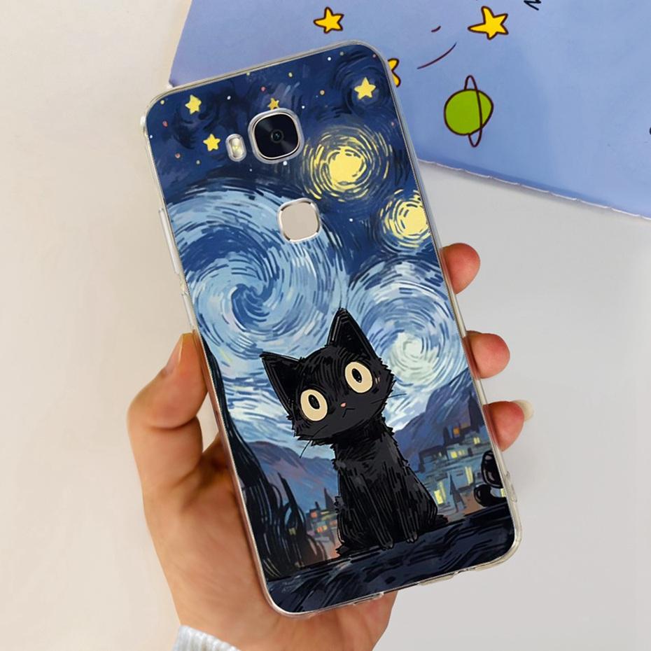 Lovely Printing Case For Huawei GR5 KII-L22 KII-L21 / GR5 2017 BLN-L21 BLN-L22 Soft Silicone TPU Back Cover Phone Cases