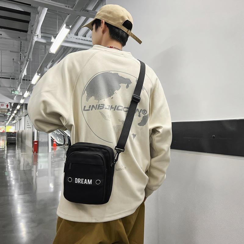 Повседневные мужские поясные сумки холщовые модные кошельки для монет многофункциональные — фото 5