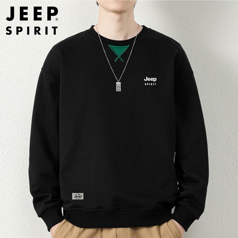 JEEP SPIRIT Men's Crewneck Autumn/Winter Sweatshirt