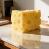 1/2Pcs Cheese Cube Stress Ball Reusable Cheese Shapeable Squeeze Ball Non-Bounce Stress Relief Squeezer Toy Gift for Friends