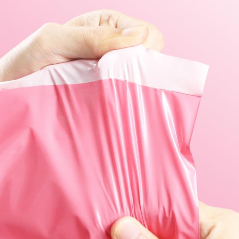 100Pcs Thick Pink Poly Bag Mailer Courier Shipping Bag Express Envelope Storage Mail Bag Self Seal Package Pouch Small Business