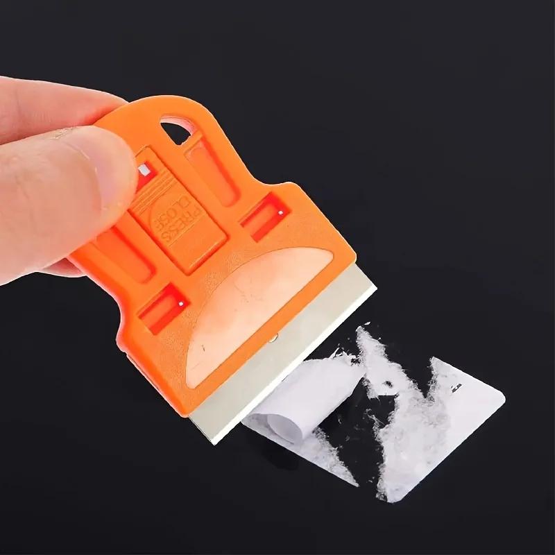 Mini Plastic Scraper for Removing Stickers, Paint, and Old Glue, As Well As Glass and Car Window Film Adhesive Remover