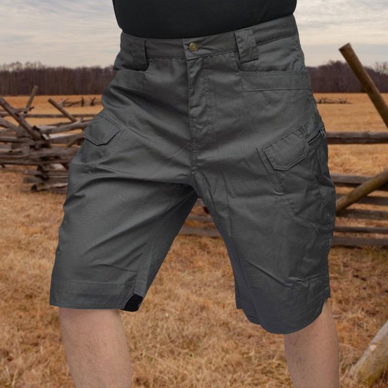 Men Urban Shorts Outdoor Wear-Resistant Cargo Shorts Quick Dry Multi-pocket Plus Size Hiking Pants