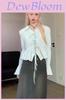 Private Style Oversize V Neck Shirt For Women Spring 2025 With 3d Effect Fabric