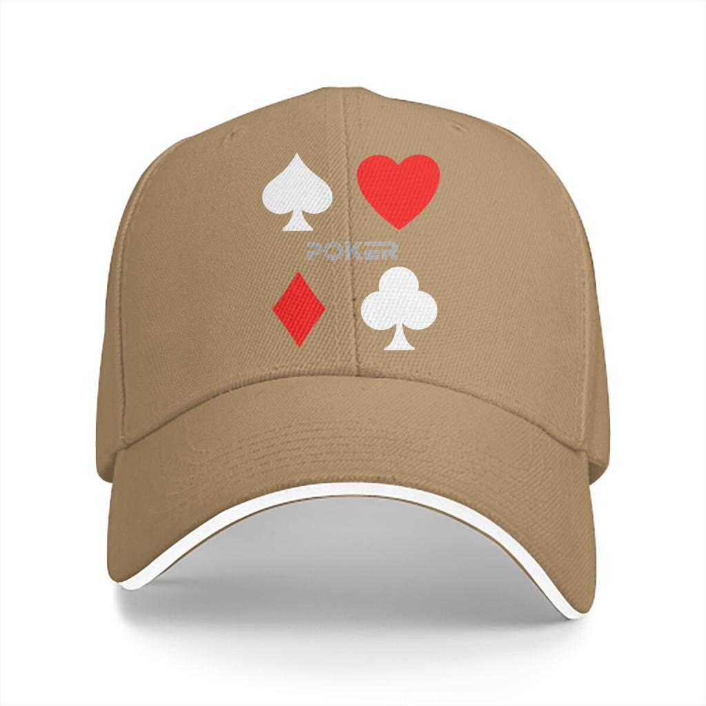 Pure Color Dad Hats Poker Suite Classic Unisexs Hat Sun Visor Baseball Caps Poker Peaked Cap