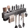 Wall-Mounted Multifunctional Kitchen Knife and Chopstick Holder